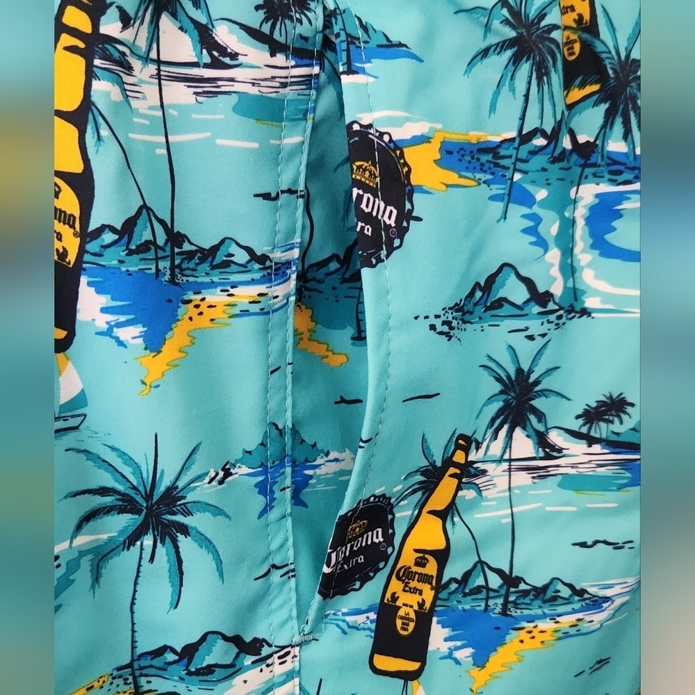 ποΈ Corona Tropical Board Shorts β Menβs 2XL 44/46, NWT, Beach Swim Trunks - Picture 6 of 16